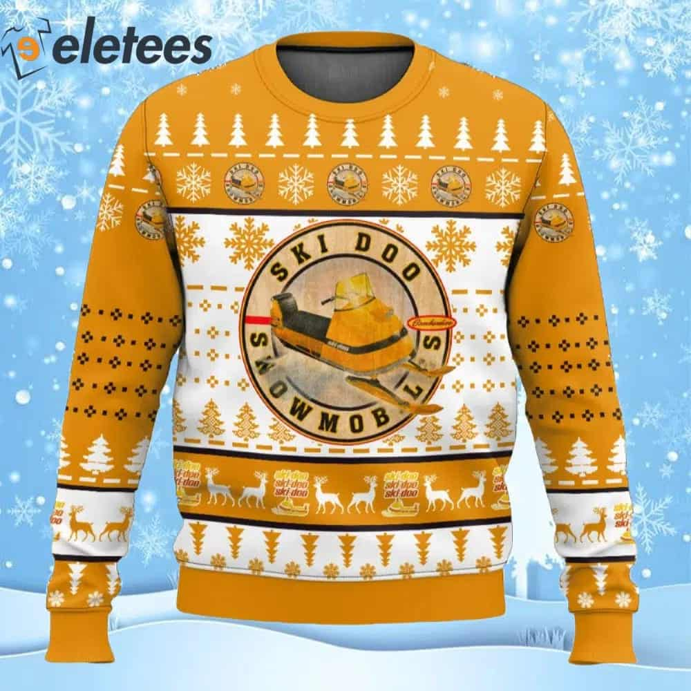 Ski Doo Snowmobiles Ugly Christmas Sweater