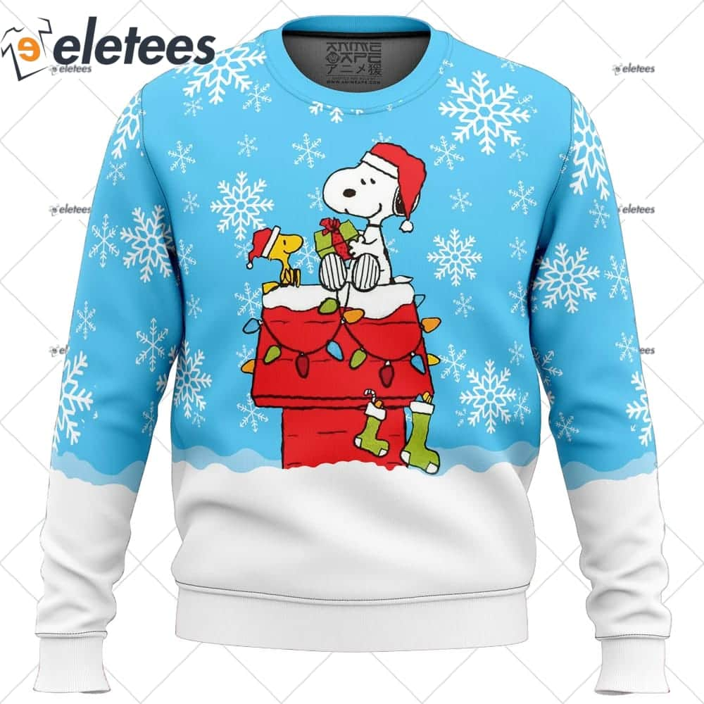 Snowy Christmas Snoopy Ugly Christmas Sweater