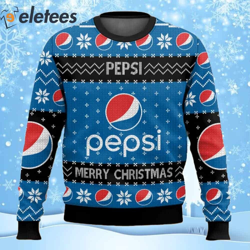 Soda Pepsi Drinks Ugly Christmas Sweater