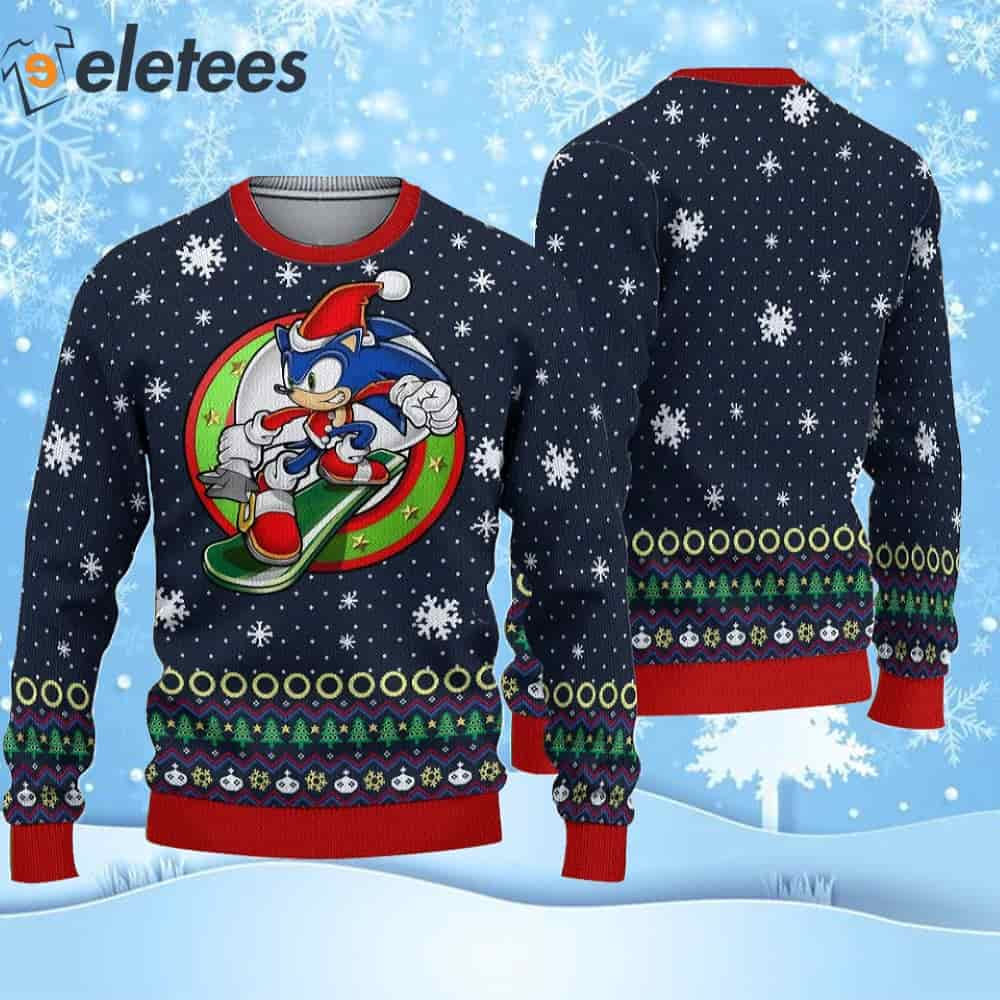 Sonic The Hedgehog Christmas Ugly Sweater