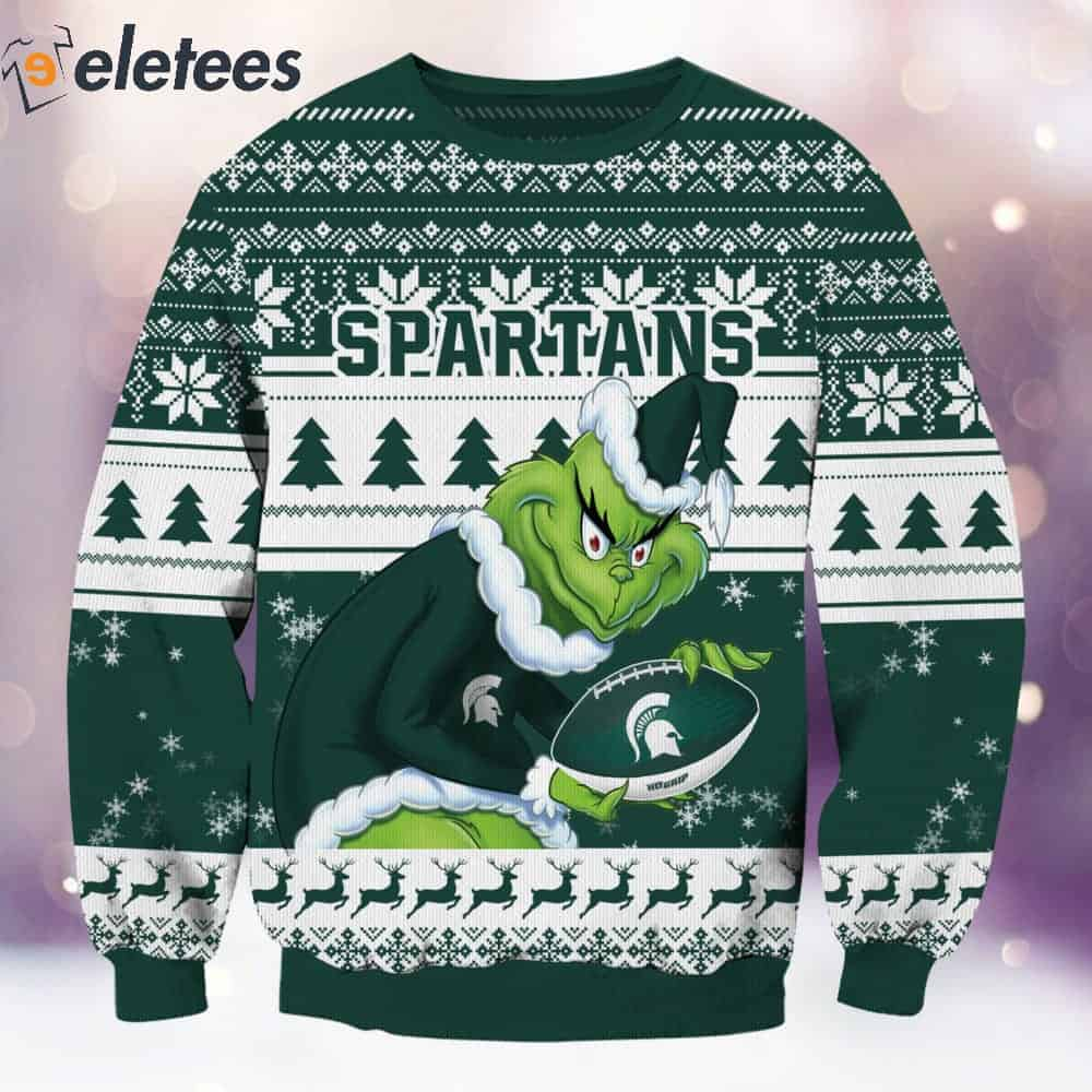 Spartans Grnch Christmas Ugly Sweater