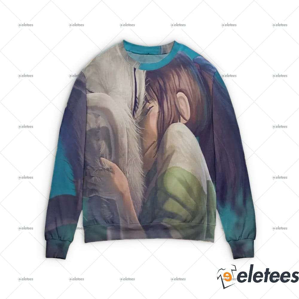 Spirited Away Chihiro and Haku Dragon 3D Sweater