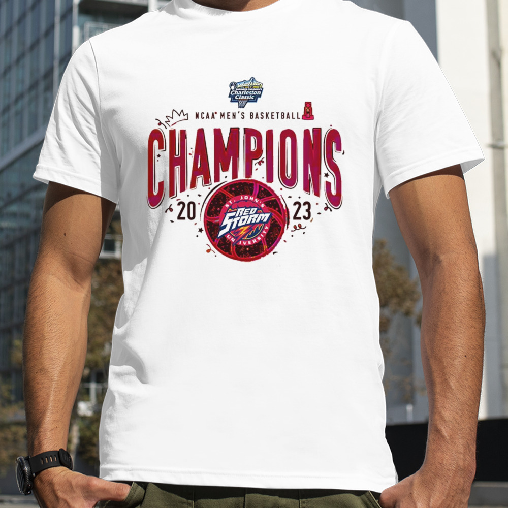 St John’s Red Storm Is Champions Of Charleston Classic 2023 NCAA Men’s Basketball Congratulations T-Shirt