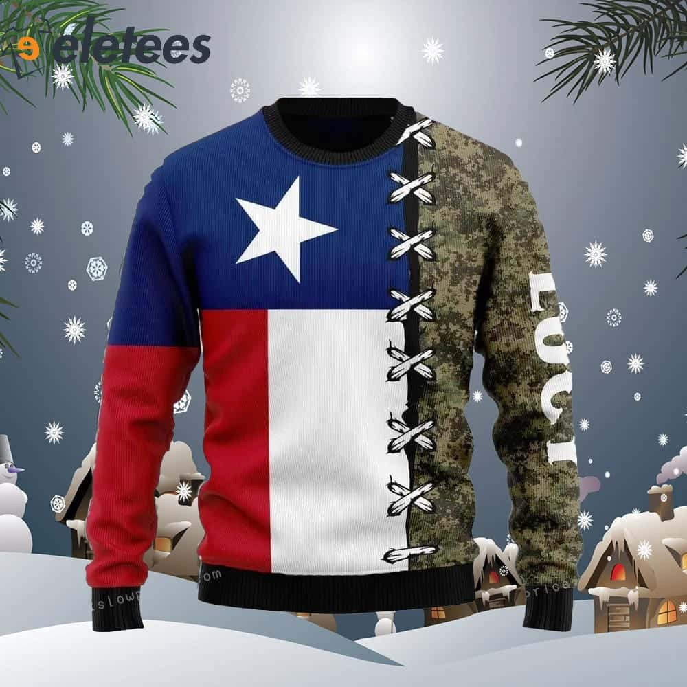 Texas Camo Ugly Sweater