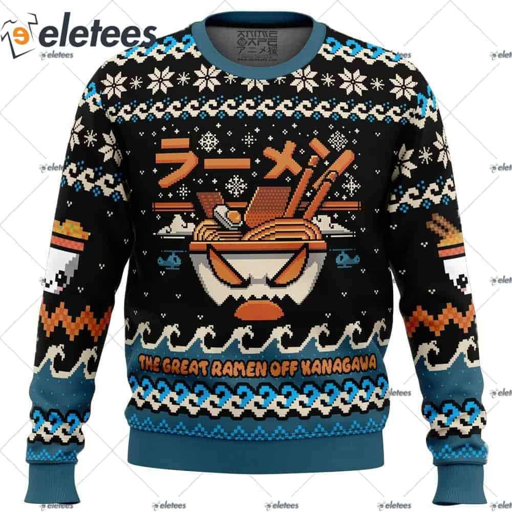 The Great Ramen Off Kanagawa Ramen Ugly Christmas Sweater