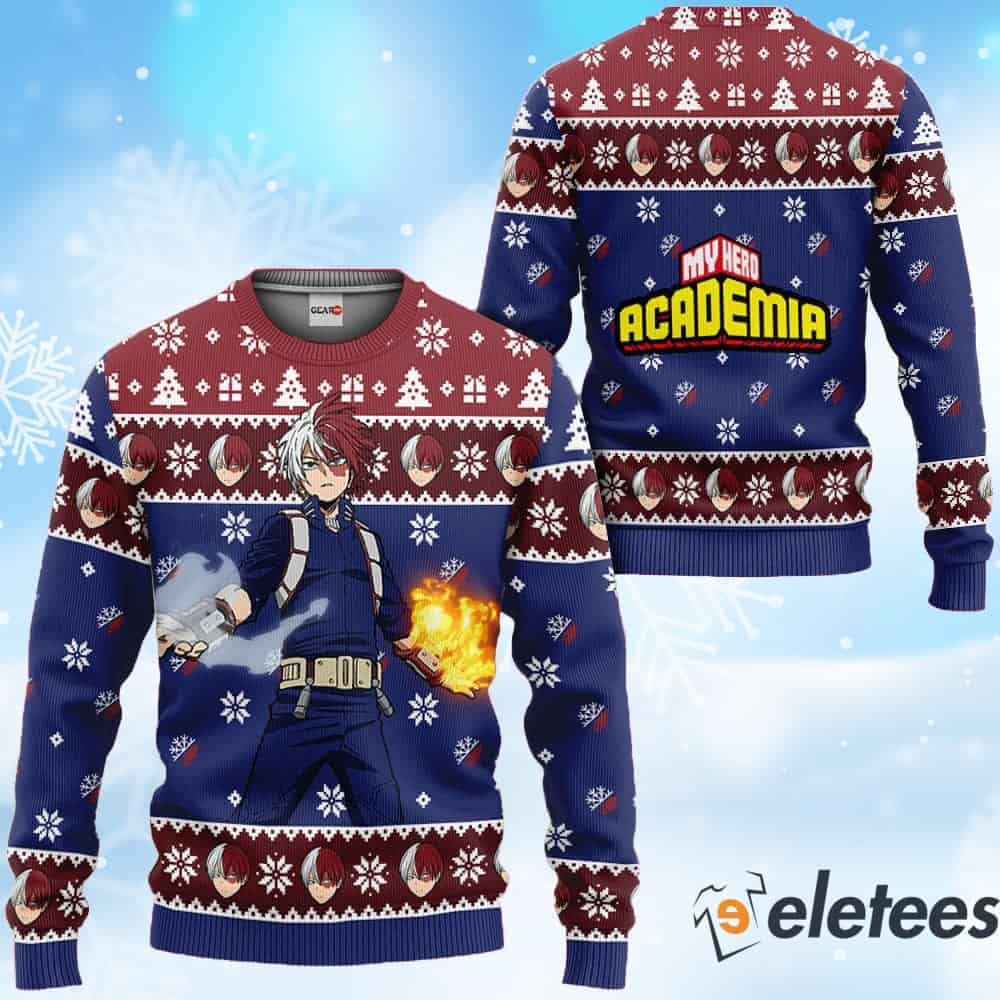 Todoroki Shouto Ugly Christmas Sweater