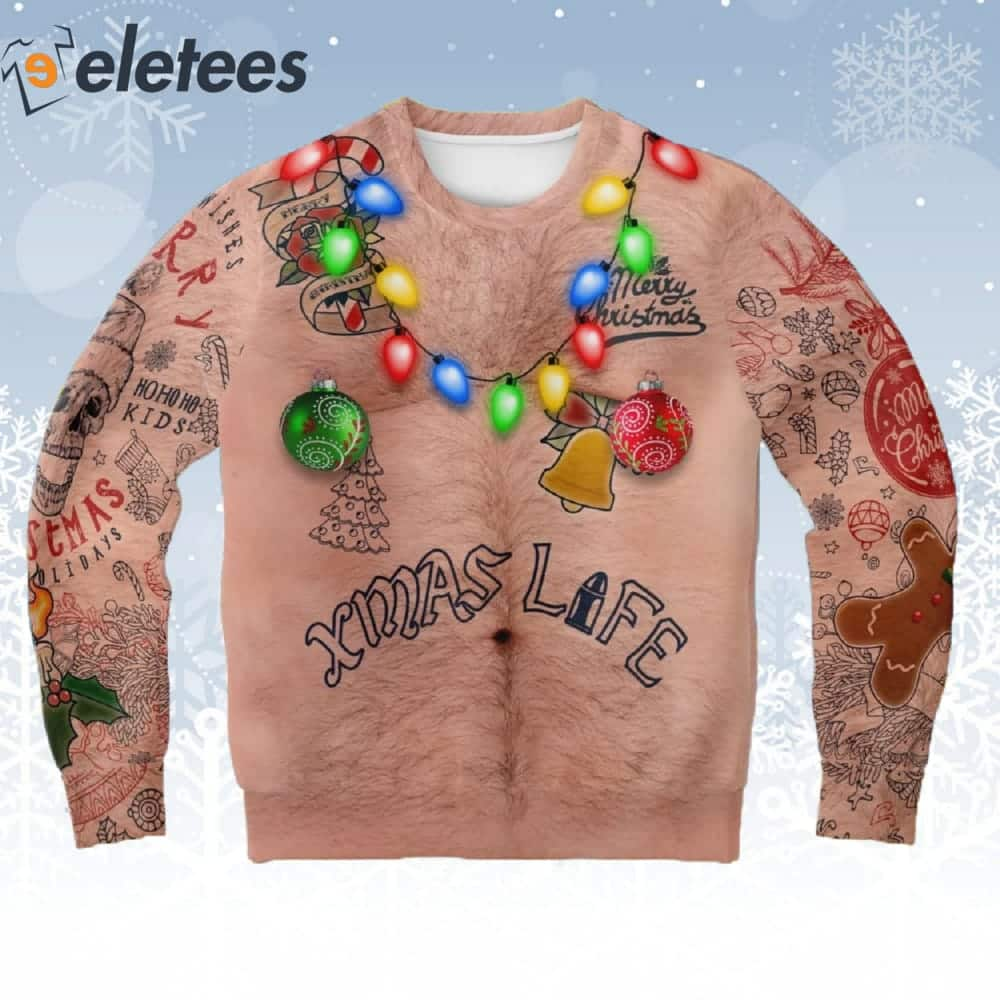 Topless Xmas Life Ugly Christmas Sweater