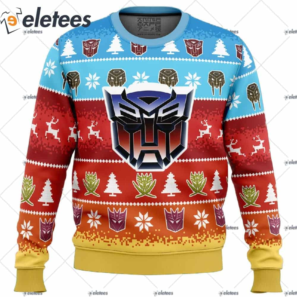 Transformers Ugly Christmas Sweater