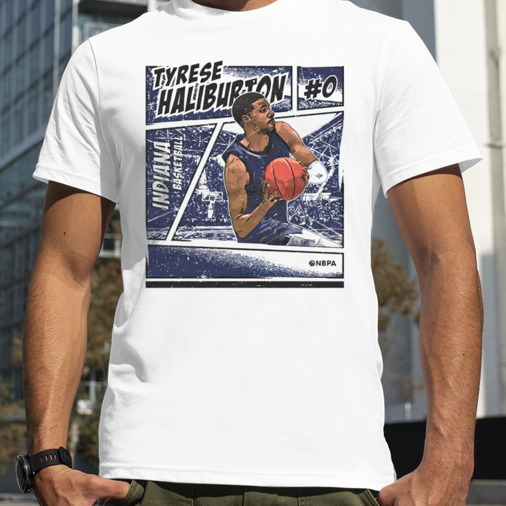 Tyrese Haliburton Indiana comic shirt