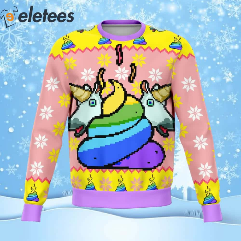 Unicorn Poop Ugly Christmas Sweater