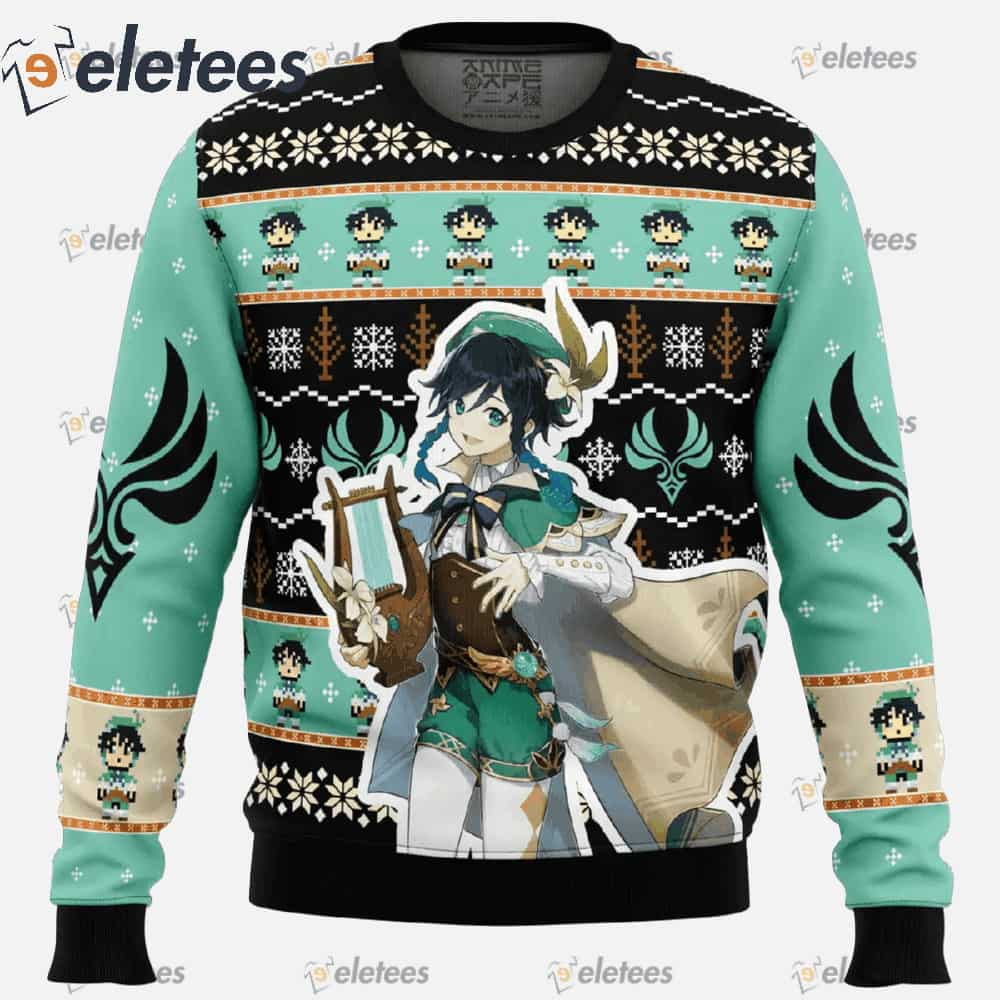 Venti Genshin Impact Ugly Christmas Sweater