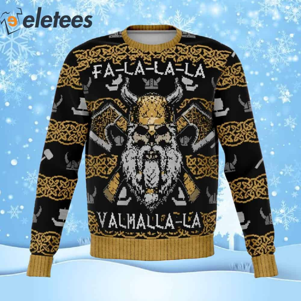 Viking Valhalla Ugly Christmas Sweater