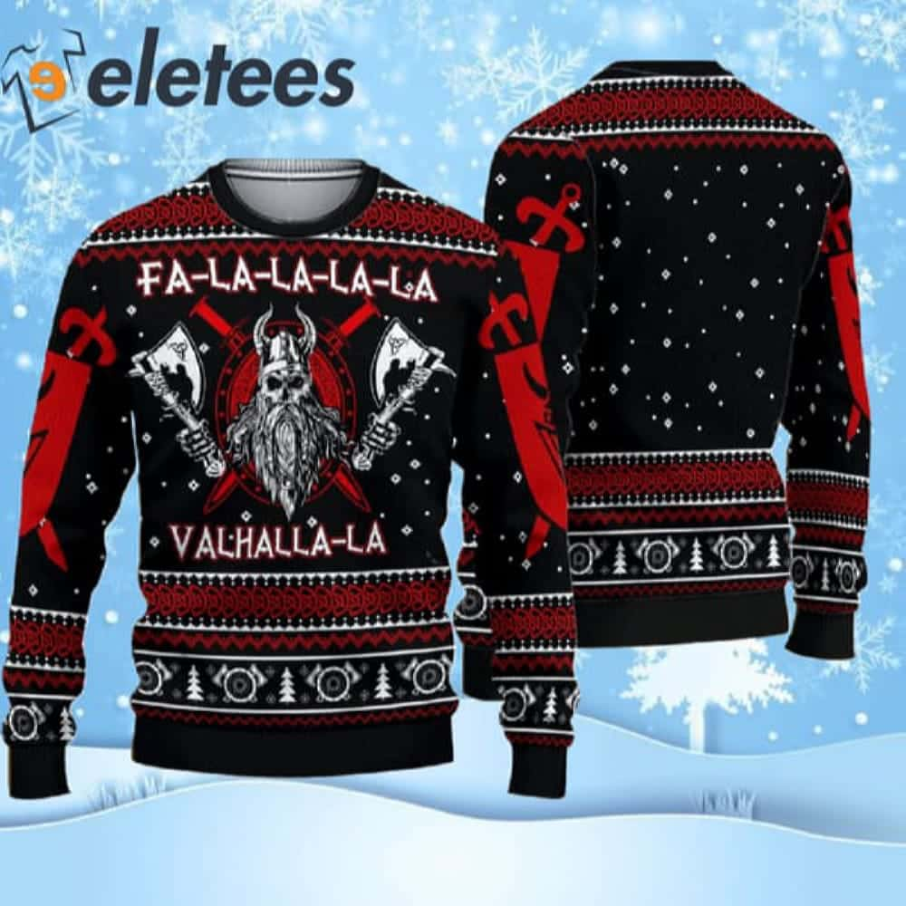 Viking Valhalla-la Ugly Christmas Sweater