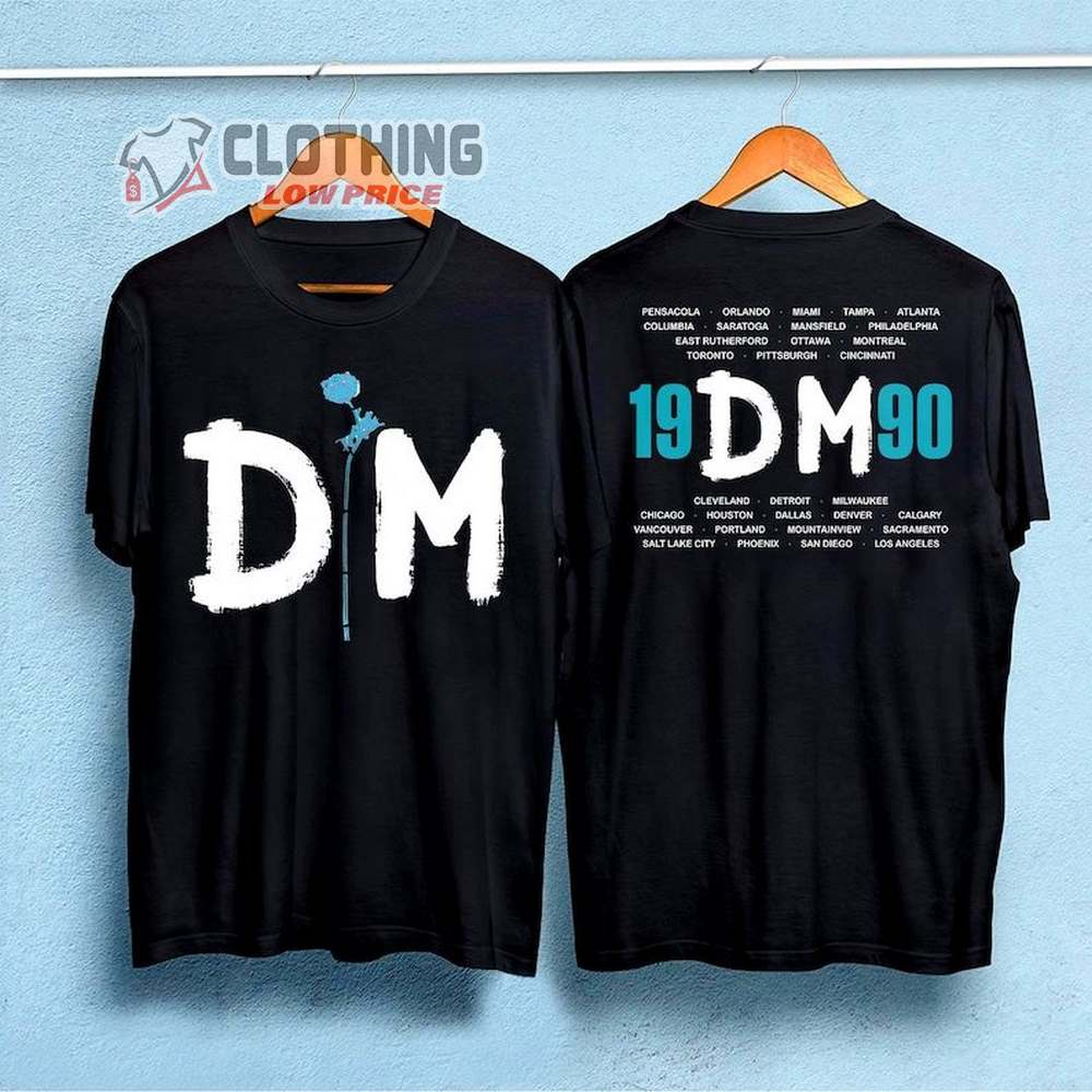 1990 Depeche Mode Us Tour Shirt, Depeche Mode Trending Merch, Depeche Mode Shirt, Depeche Mode Tour Fan Gift