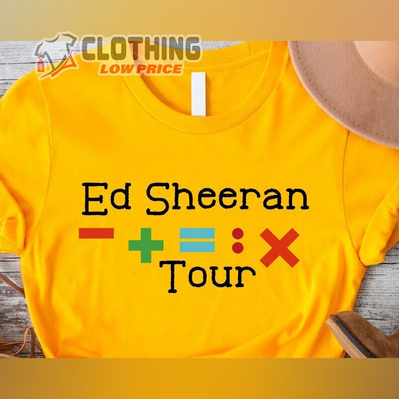 2023 Ed Sheeran Mathematics America Tour Shirt, Ed Sheeran Tour Merch 2023, Ed Sheeran Mathematics Tour Poster Tee