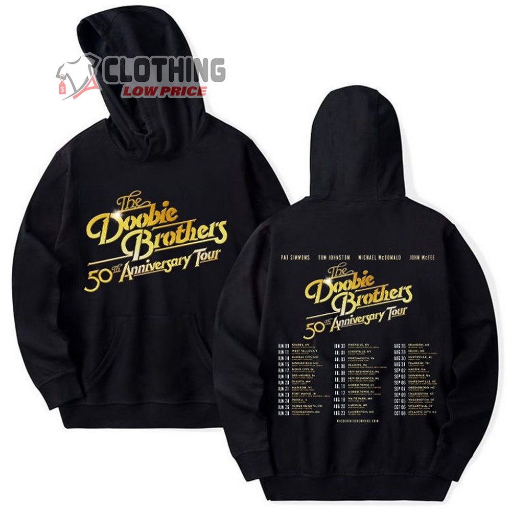 2023 The Doobie Brothers 50Th Anniversary Tour Merch, Vintage The Doobie Brothers Tour Sweatshirt, The Doobie Brothers Hoodie