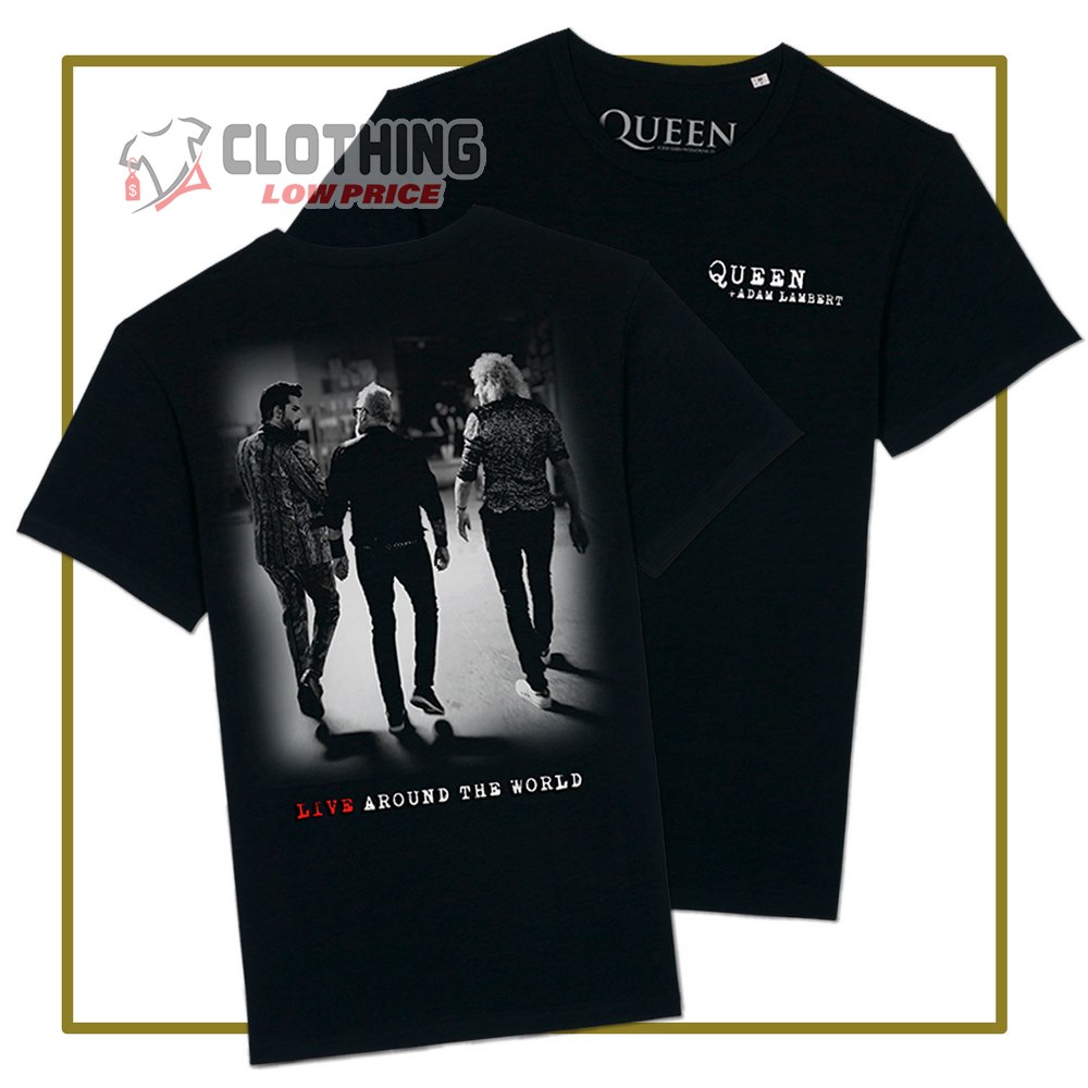 2023 Tour Queen + Adam Lambert Music Shirt, Queen + Adam Lambert Fan Gifts Merch Tour 2023