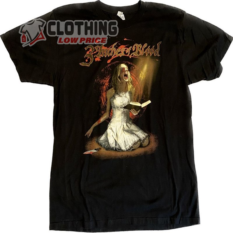 3 Inches Of Blood Preachers Daughter Shirt Size Med Heavy Metal Iron Maiden