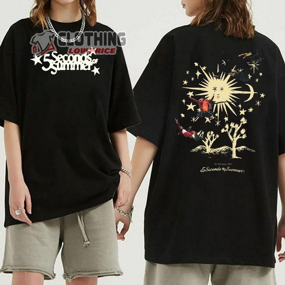 5 Seconds Of Summer Merch, 5Sos Tour 2023 Shirt 5Sos Desert Sun Tour 2023 T-Shirt