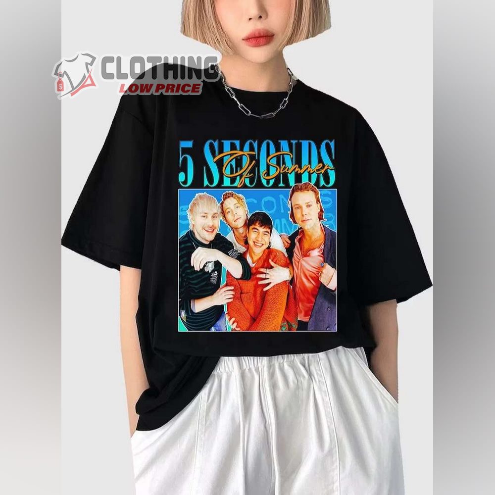 5 Seconds Of Summer Tour Dates 2023 T- Shirt, 5 Seconds Of Summer Presale T- Shirt, 5 Seconds Of Summer Song Merch