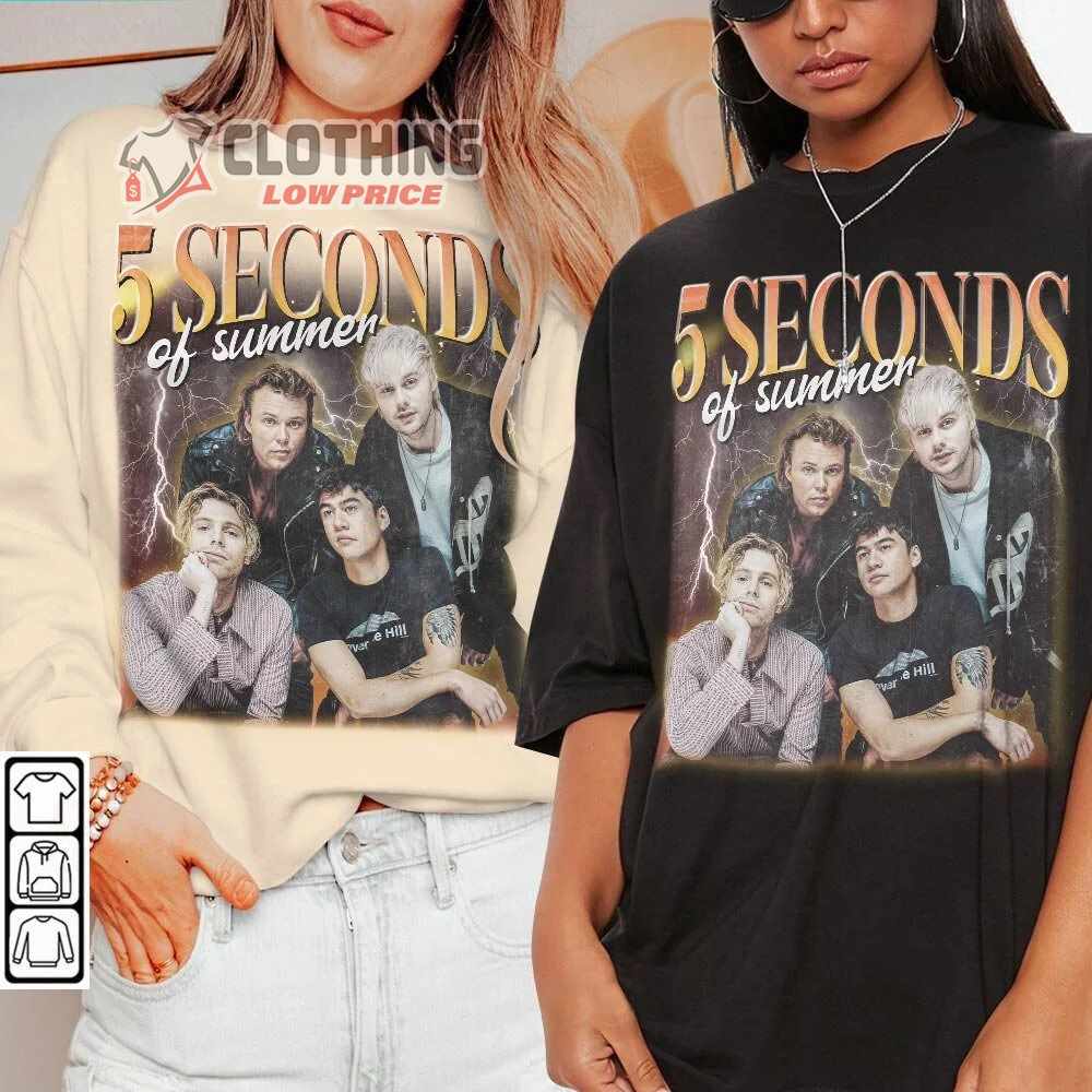 5 Seconds Of Summer Tour Dates 2023 T- Shirt, 5 Seconds Of Summer Song Shirt, 5sos Tour 2023 Europe Merch