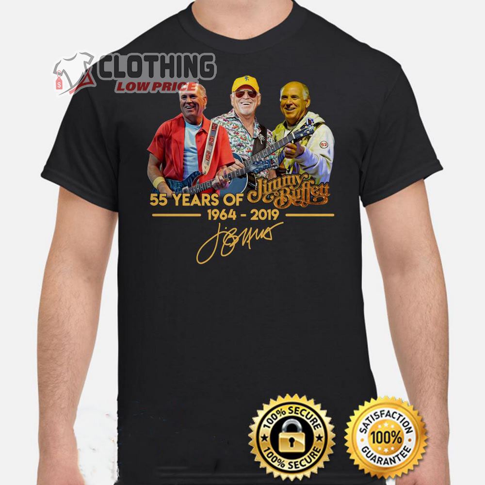 55 Years Jimmy Buffett 1964 2019 Signature Shirt, Jimmy Buffett 2023 Schedule Shirt, Jimmy Buffett Tickets 2023 Shirt