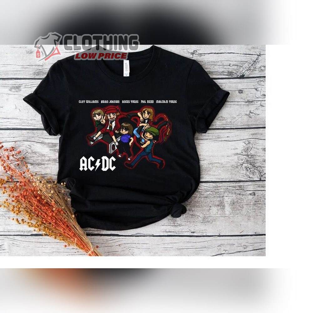 ACDC Band 2023 Tour T-Shirt, ACDC Vintage Shirt, ACDC Rock Band Merch