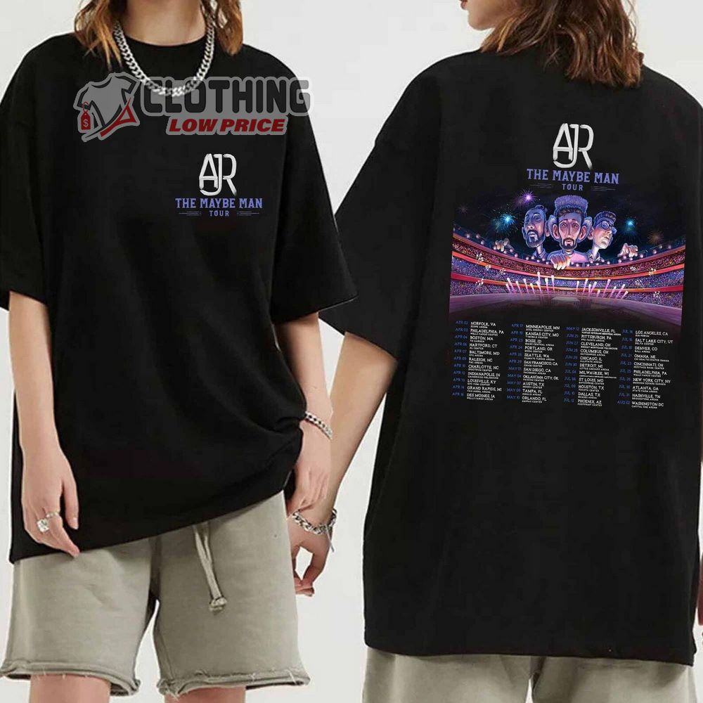 AJR The Maybe Man Tour Merch, AJR World Tour 2024 Tickets Setlist T-Shirt Sweatshirt