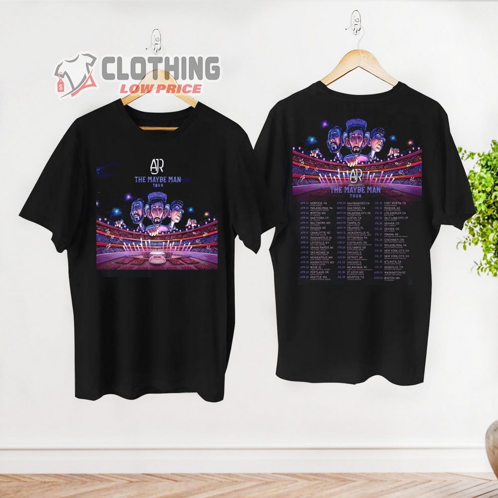 AJR Tour 2024 US Tickets Merch, Ajr The Maybe Man Tour 2024 Shirt, Ajr Band Fan Shirt, The Maybe Man Concert T-Shirt