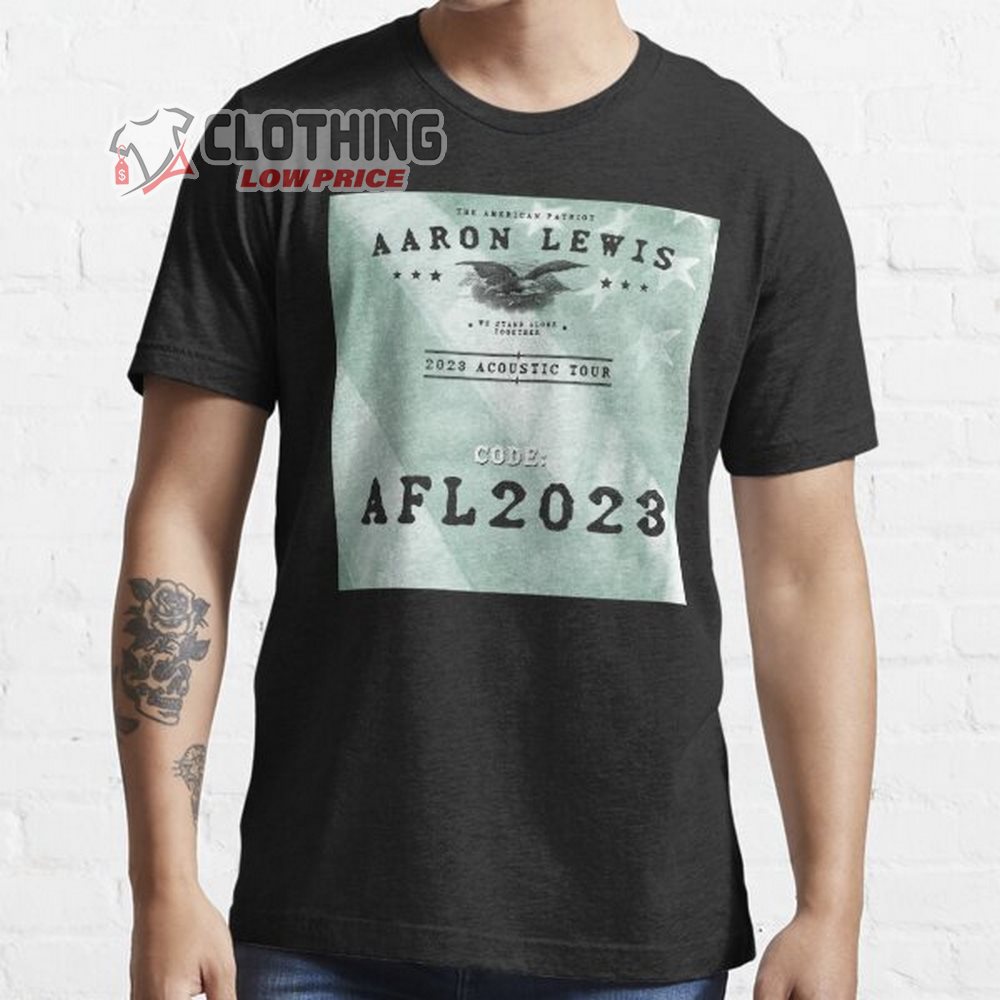 Aaron Lewis Code AFL 2023 Merch Aaron Lewis 2023 Acoustics Tour Shirt Aaron Lewis World Tour 2023 T-Shirt