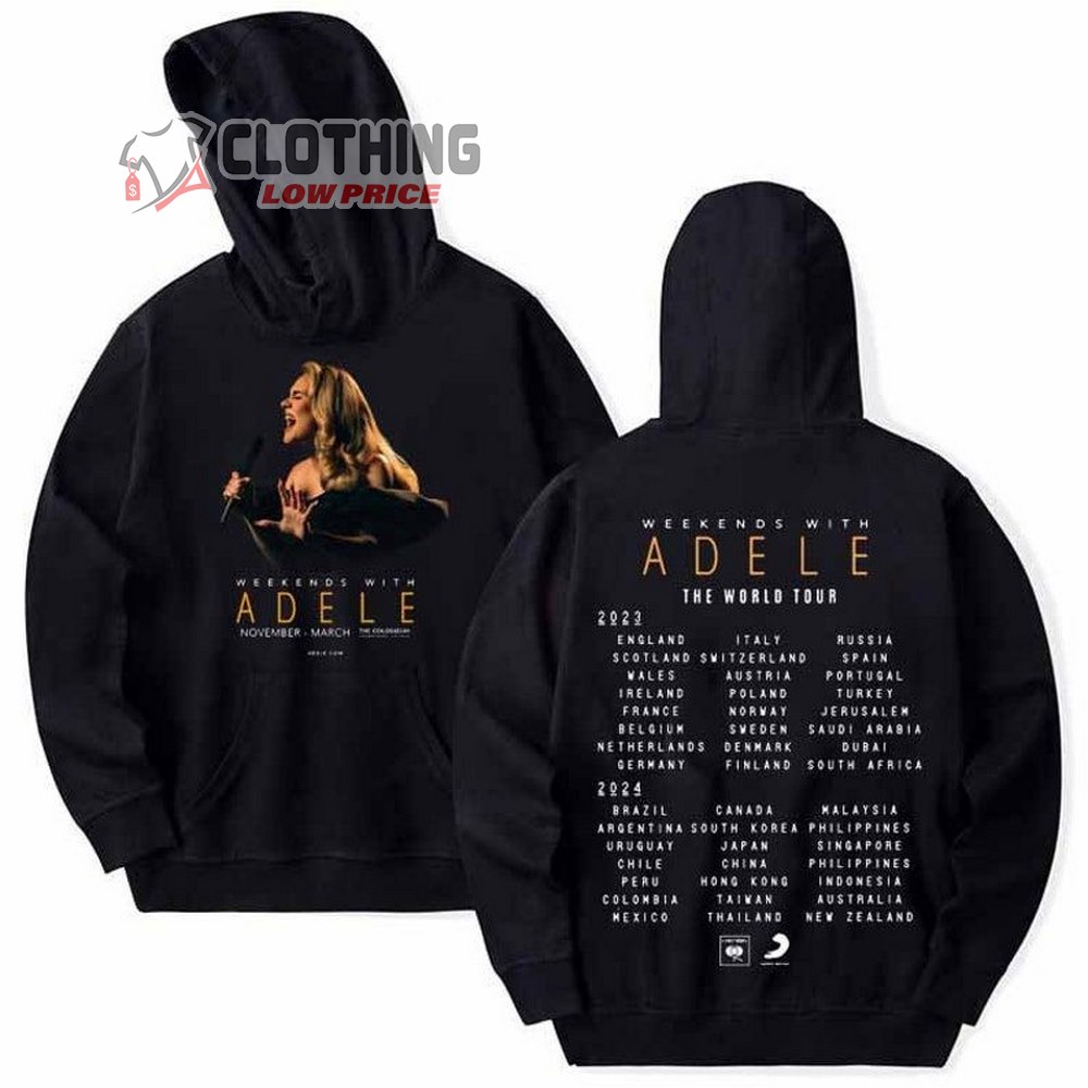 Adele Concert Weekend With 2023 Music Tour Shirt, Weekends With Adele The World Tour 2023 Merch, Adele Shirt, Adele Fan Gift, Adele Merch