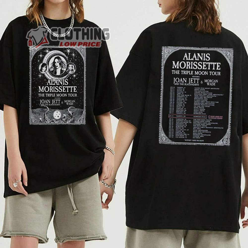 Alanis Morissette Tour 2024 Merch, Alanis Morissette The Triple Moon Tour 2024 Shirt, Alanis Morissette Fan T-Shirt