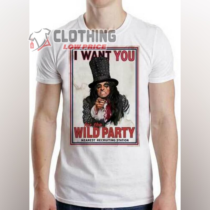 Alice Cooper Want You Rob Zombie Tour 2023 T-Shirt, Alice Cooper 2023 Too Close For Comfort Tour Merch