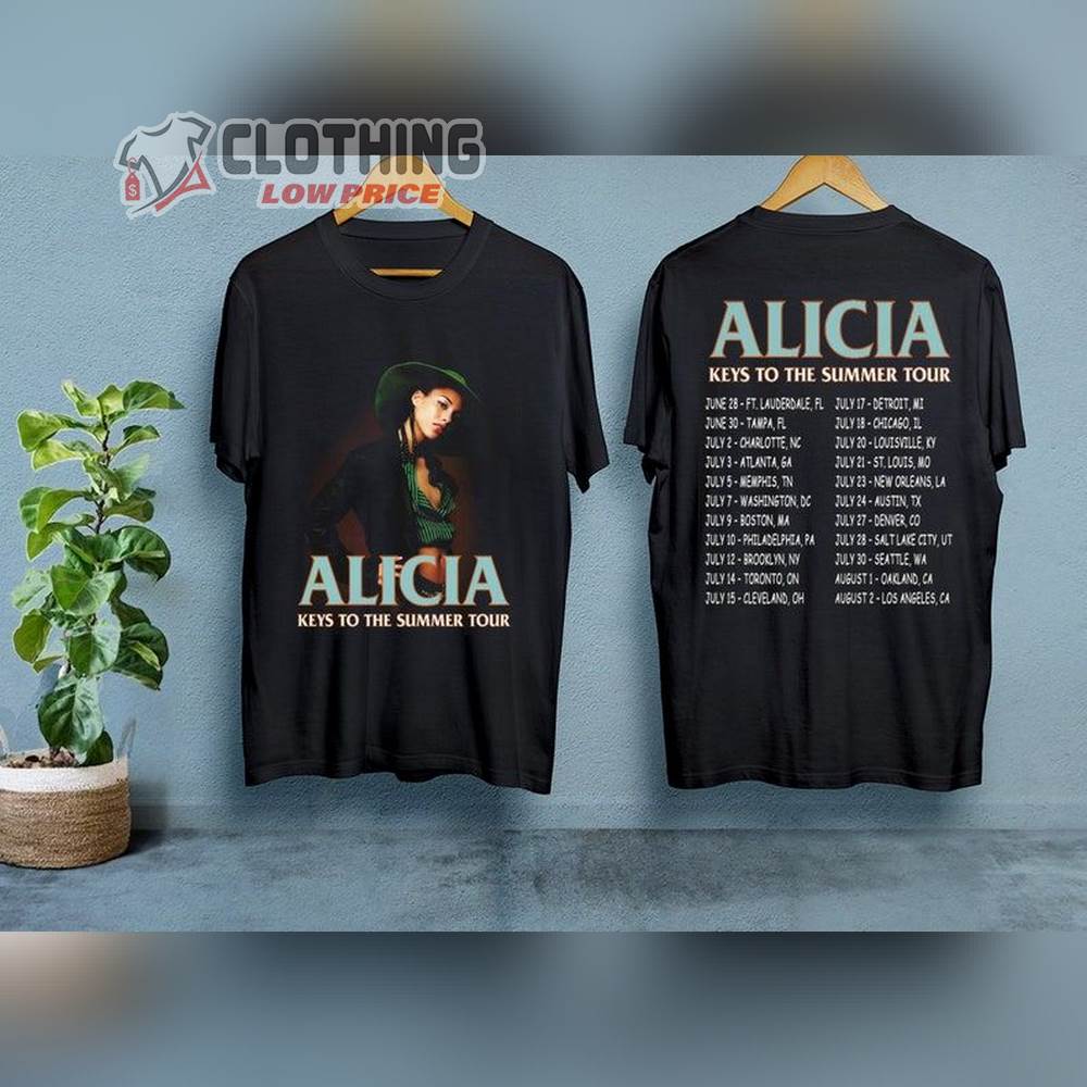 Alicia Keys Boston 2023 Merch, Alicia Keys So Happy It Hurts 2023 Tour Unisex T-Shirt, Alicia Keys Setlists Merch