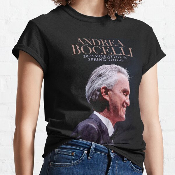 Andrea Bocelli 2023 Valentine And Spring Tours Merch Andrea Bocelli Love In Portofino Concert T-Shirt