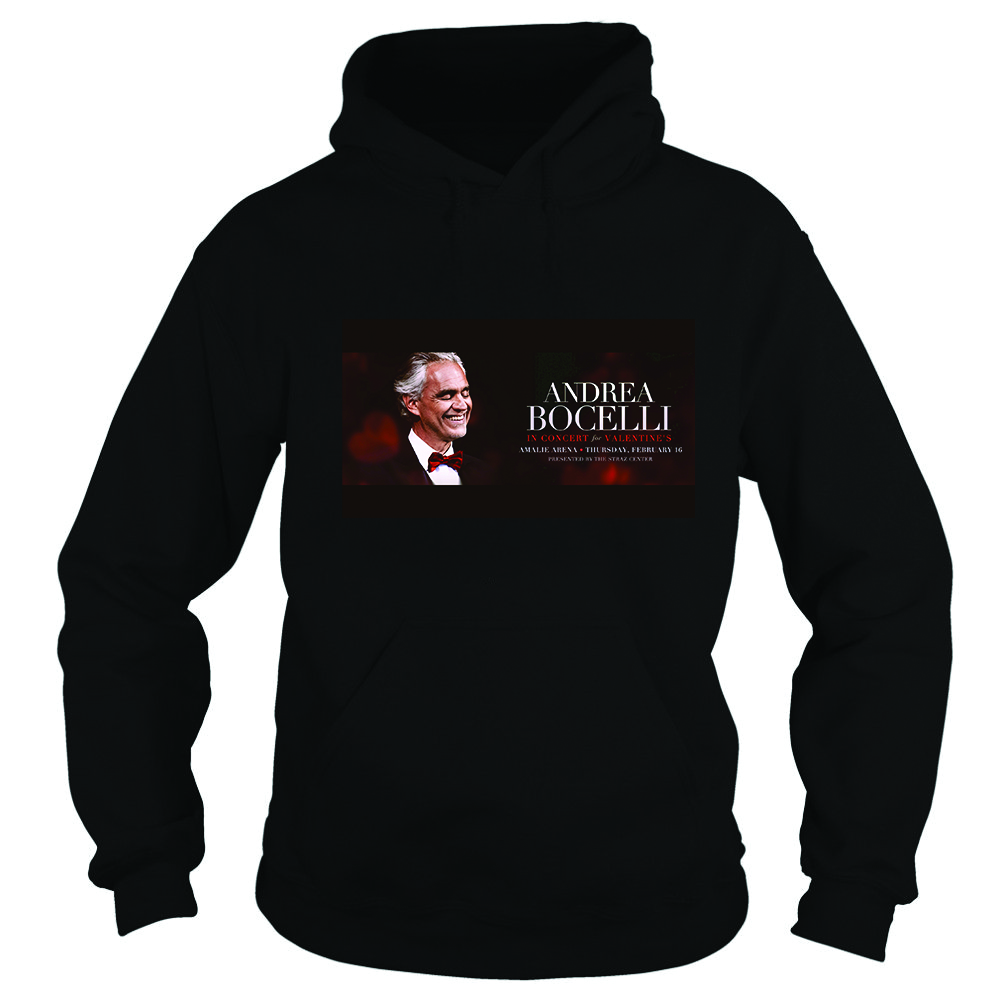 Andrea Bocelli 2023 Valentine's Tour Merch Andrea Bocelli In Concert Shirt Andrea Bocelli Tour 2023 Hoodie