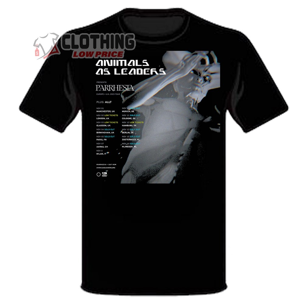 Animals As Leader EU UK Tour 2023 Merch, Animals As Leader Tour Dates And Tickets 2023 T-Shirt