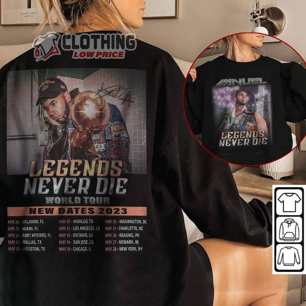 Anuel Aa Legends Never Die World Tour Rap Shirt, Anuel Aa 2023 Rap Sweatshirt