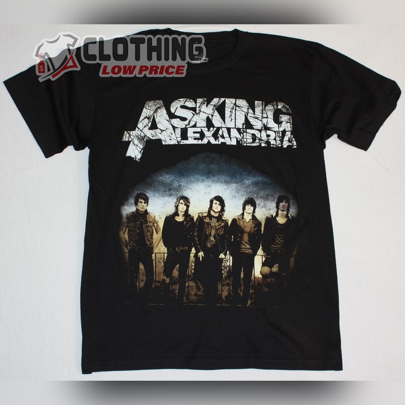 Asking Alexandria Band New Black T- Shirt, Asking Alexandria Setlist T- Shirt, Asking Alexandria Albums Shirt