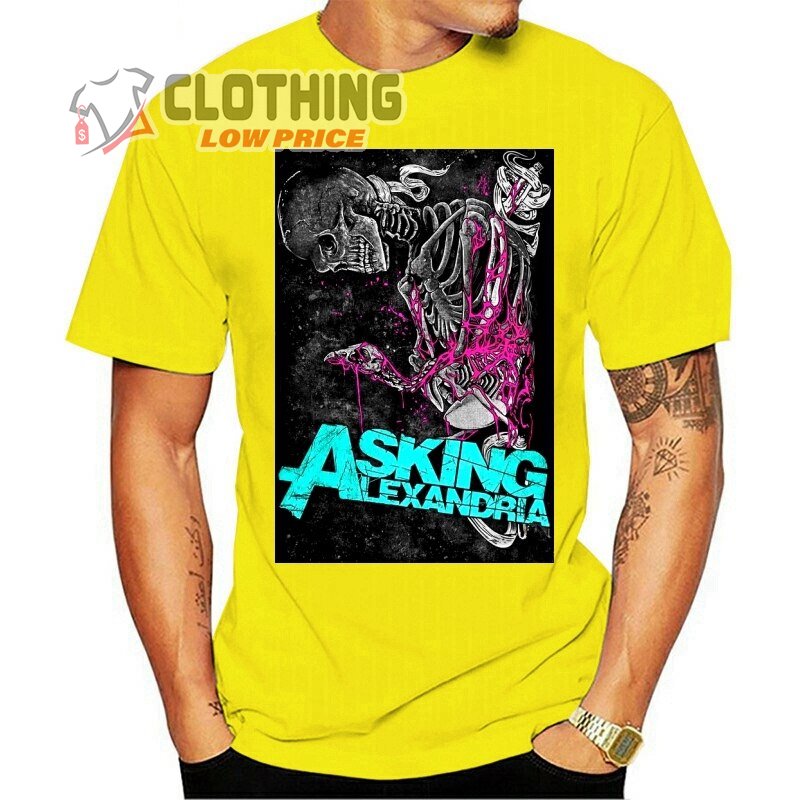 Asking Alexandria Setlist T- Shirt, Asking Alexandria Albums Shirt, Asking Alexandria Concert Merch