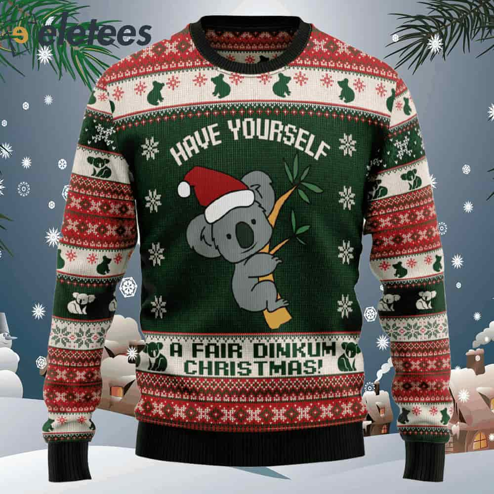 Australian Fair Dinkum Christmas Ugly Christmas Sweater