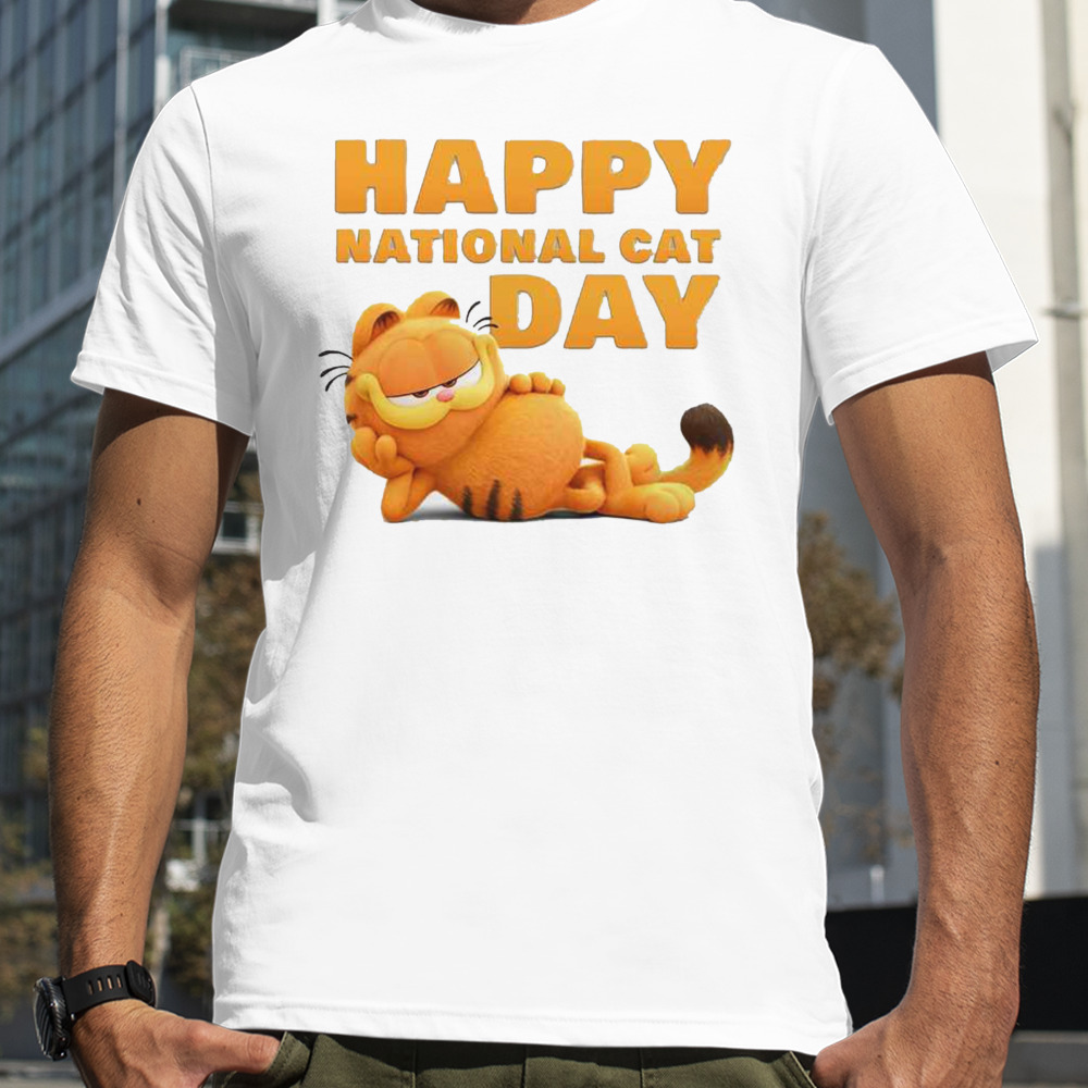 First Look At Garfield Happy National Cat Day 2023 T-Shirt