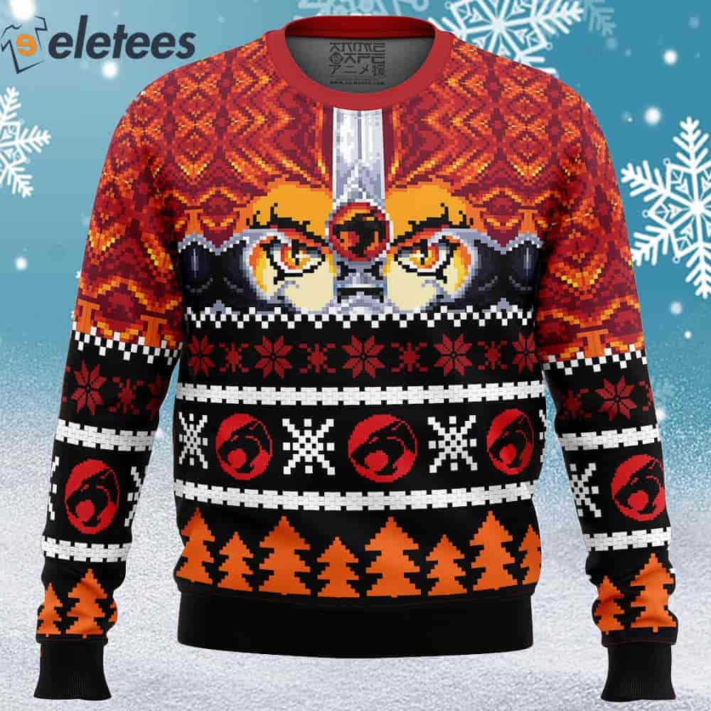 Ho Ho Hooo Holiday Thundercats Ugly Christmas Sweater