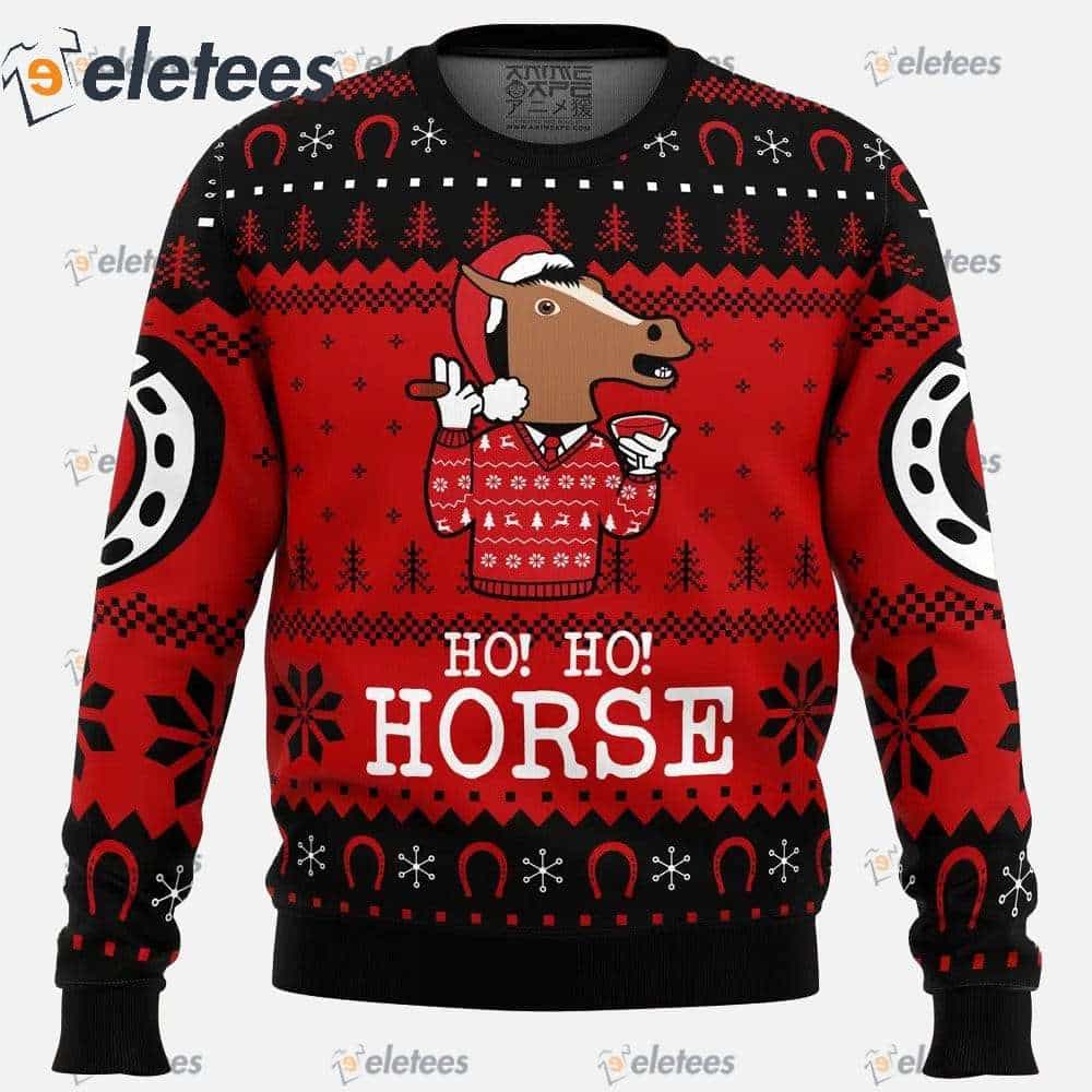 Ho! Ho! Horse Bojack Horseman Ugly Christmas Sweater