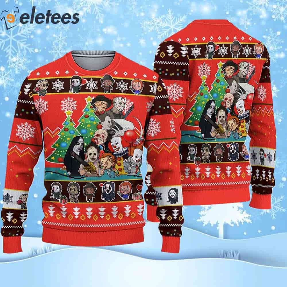Horror Friends Ugly Christmas Sweater