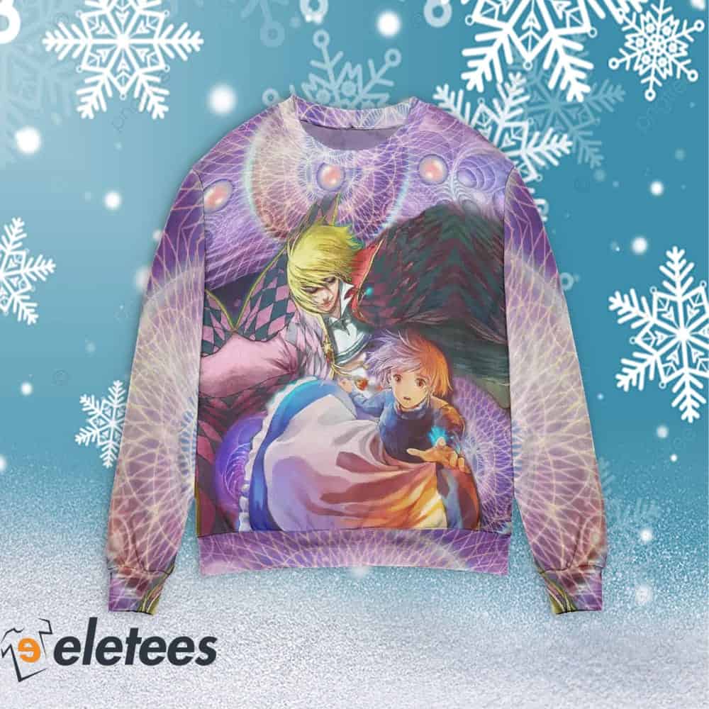 Howl's Moving Castle Howl and Sophie Ugly Christmas Sweater