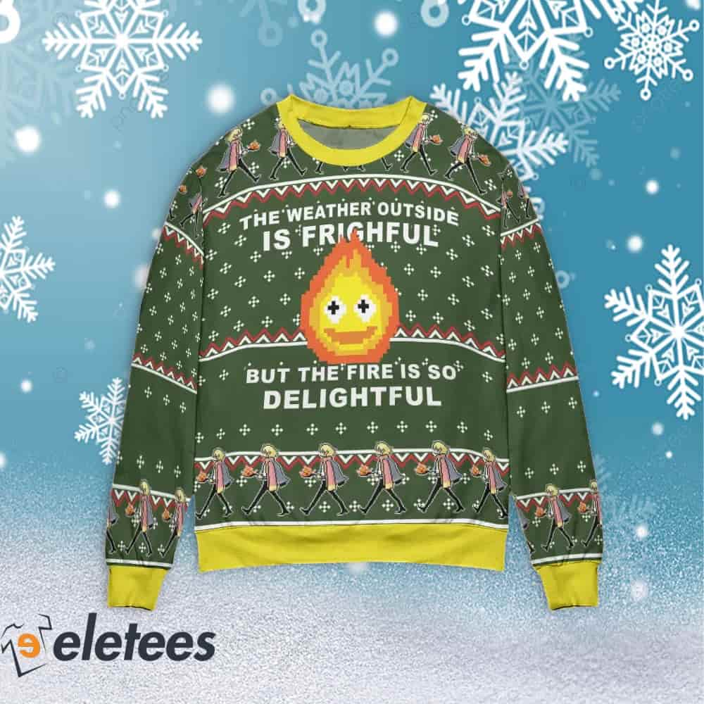 Howl's Moving Castle The Fire is So Delightful Ugly Christmas Sweater