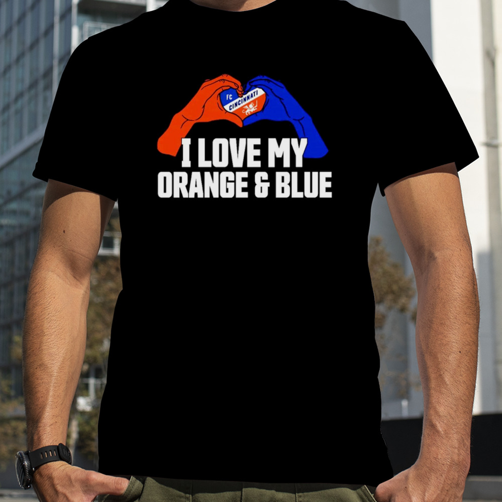 I love my orange and blue FC Cincinnati shirt