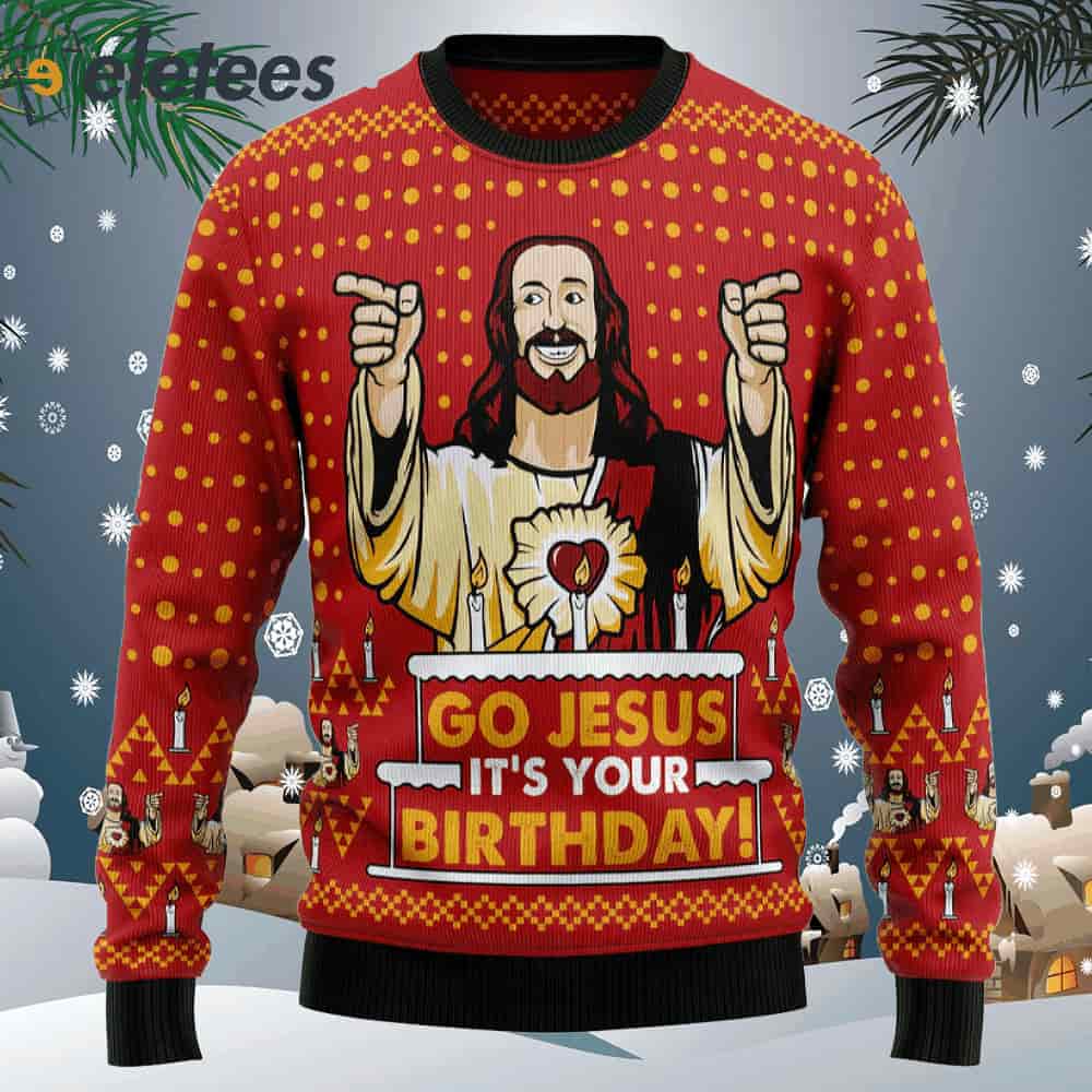 Jessus's Birthday Ugly Christmas Sweater