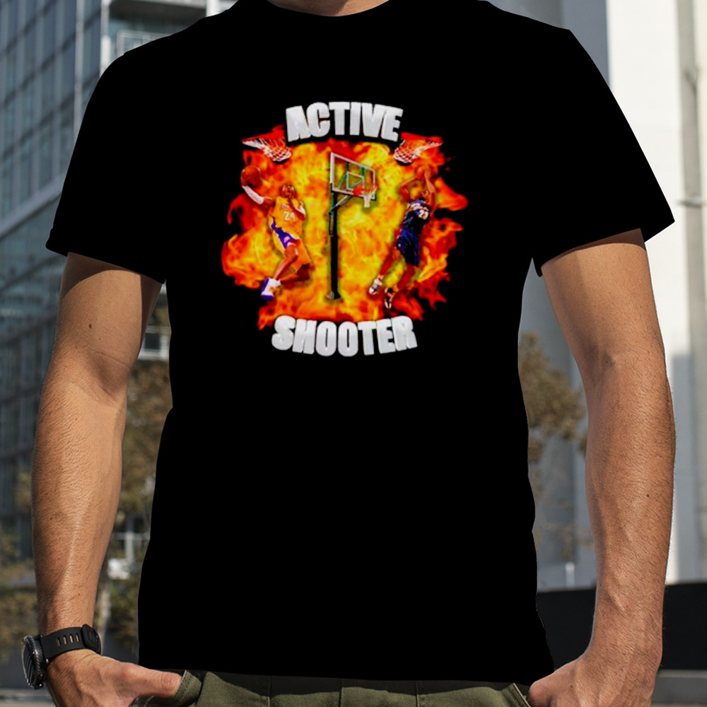 Kobe Bryant and Lebron James active shooter shirt